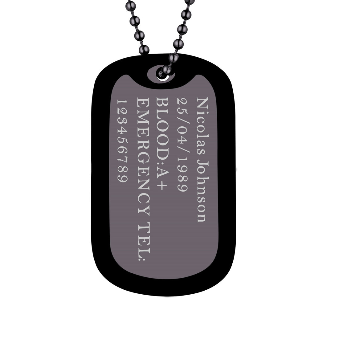Personalized Dog Tag Necklace