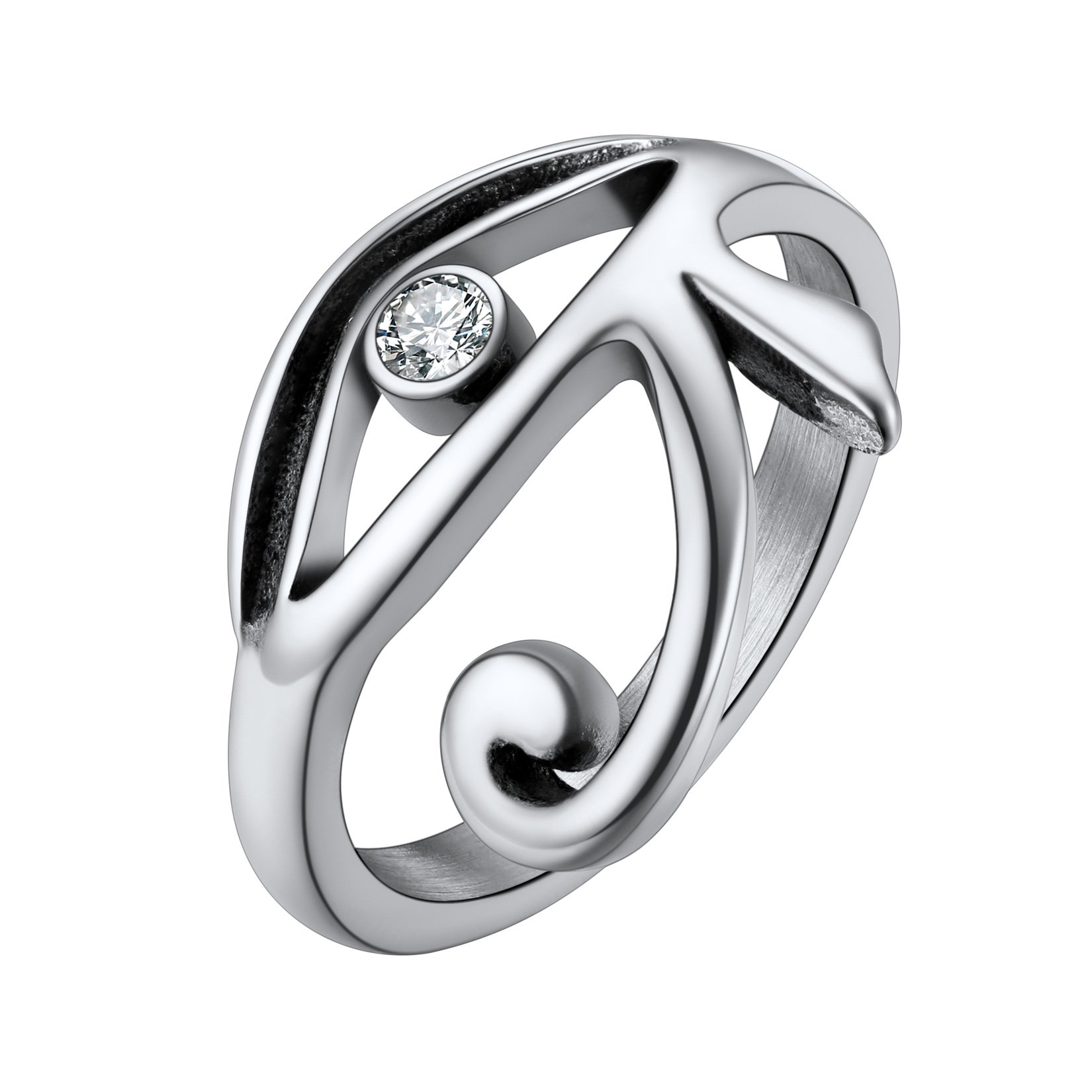 Horus Eye Rhinestone Ring