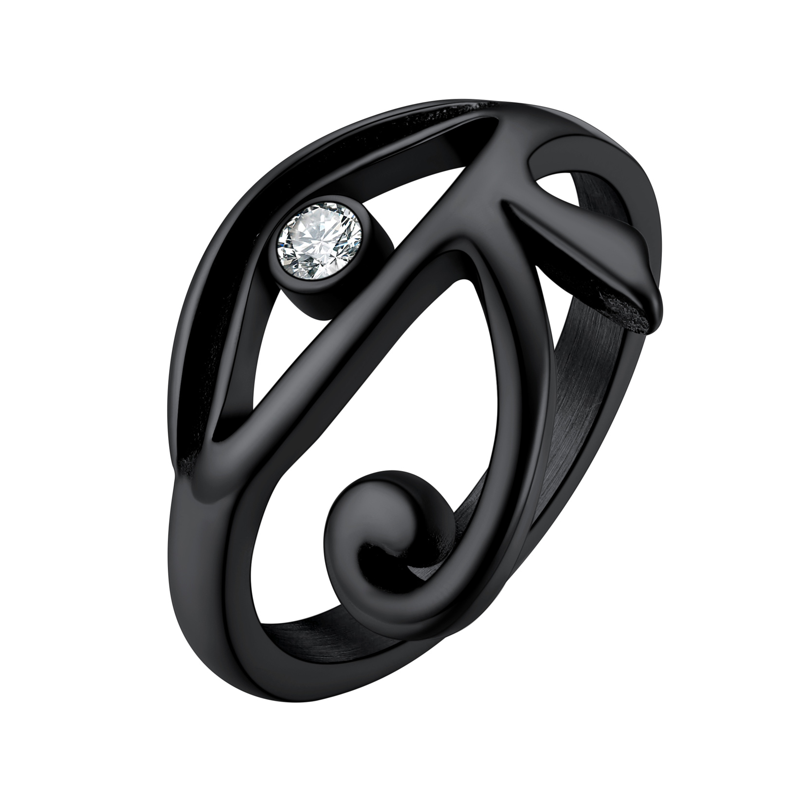 Horus Eye Rhinestone Ring