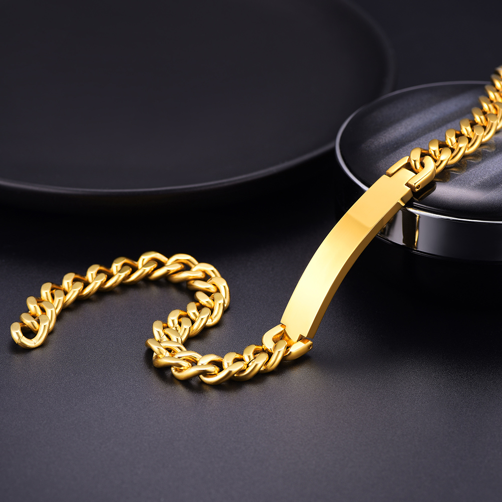 Gold stainless steel choker necklace detail