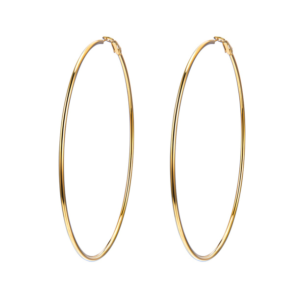 18K Gold Plated Hoop Earrings