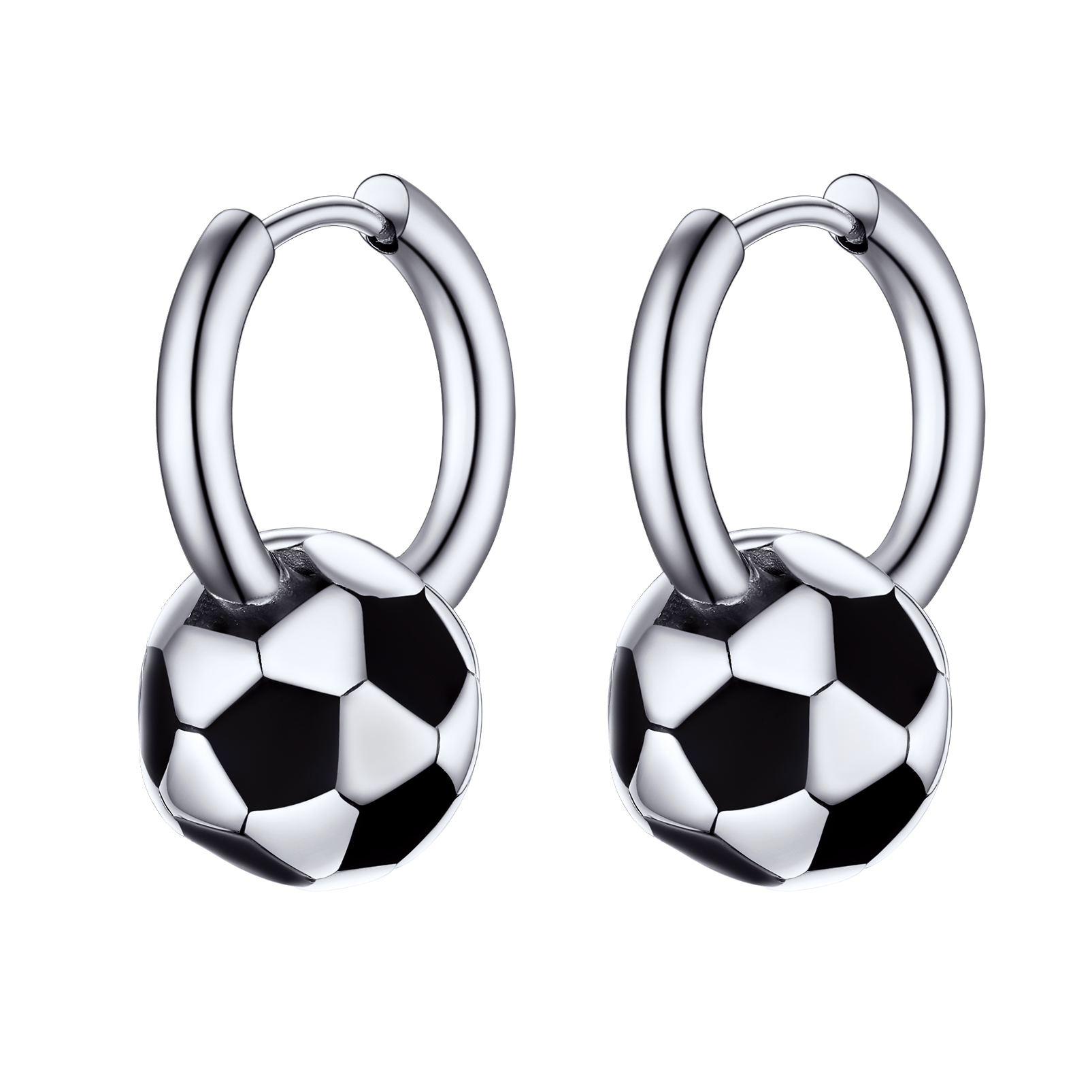 Hypoallergenic Soccer Ball Earrings