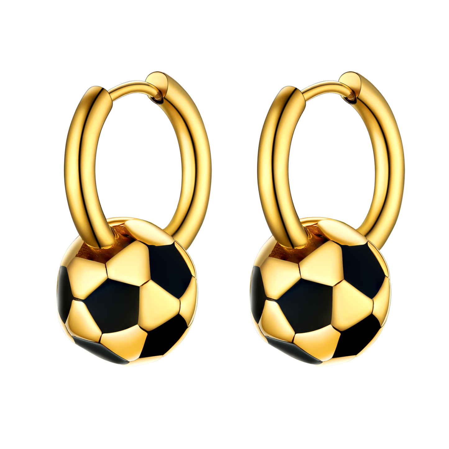 Hypoallergenic Soccer Ball Earrings