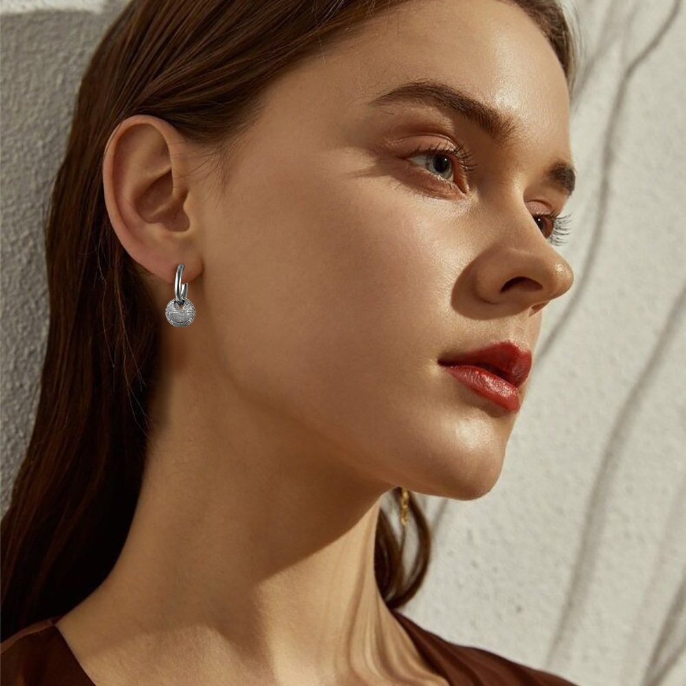 Gold Plated Men's Basketball Earrings