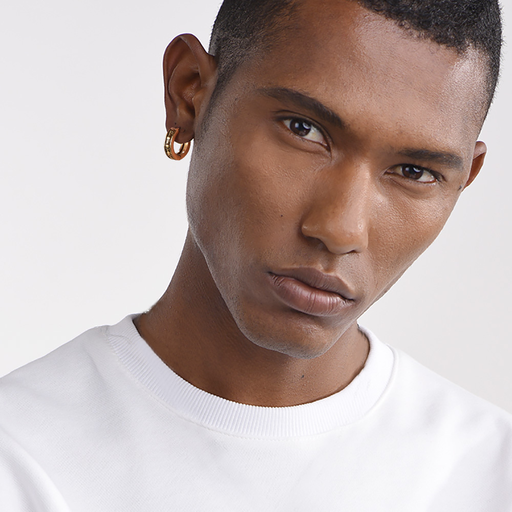  Gothic Skull Hoop Earrings