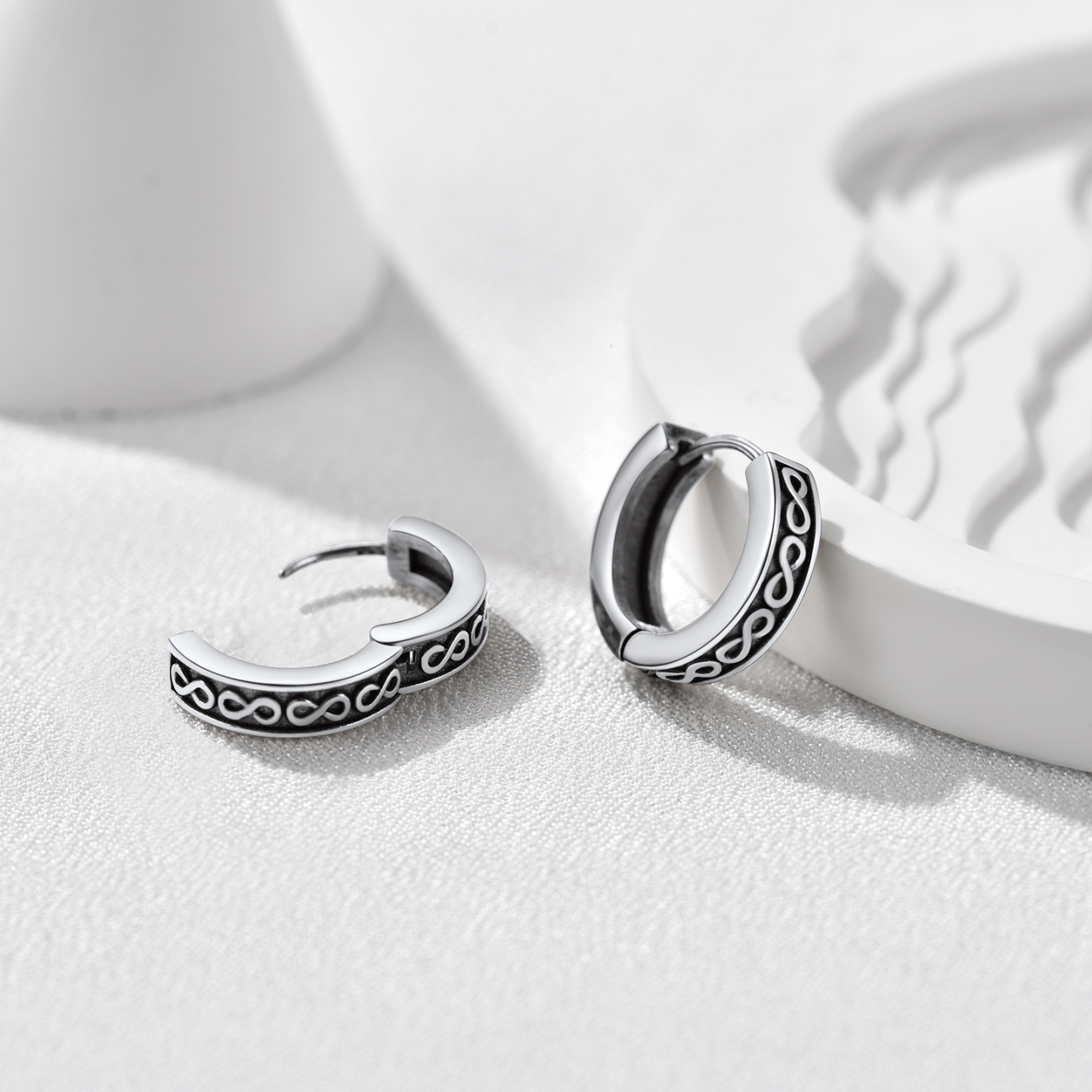 Infinity Symbol Hoop Earrings