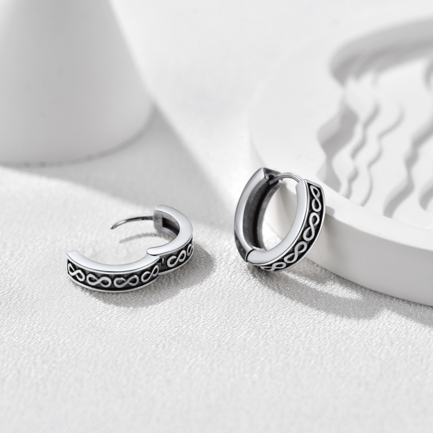 Infinity Symbol Hoop Earrings