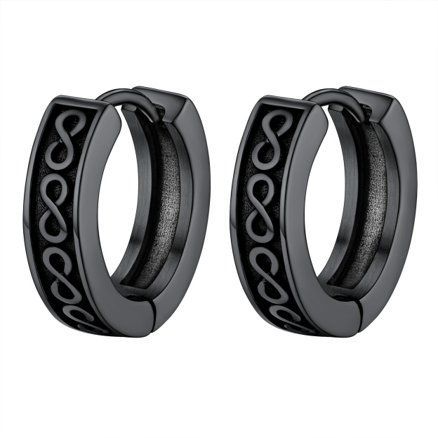 Infinity Symbol Hoop Earrings
