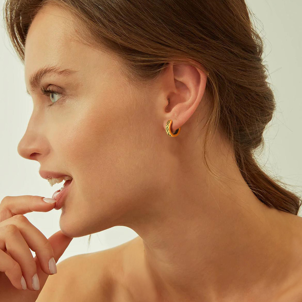 Infinity Symbol Hoop Earrings