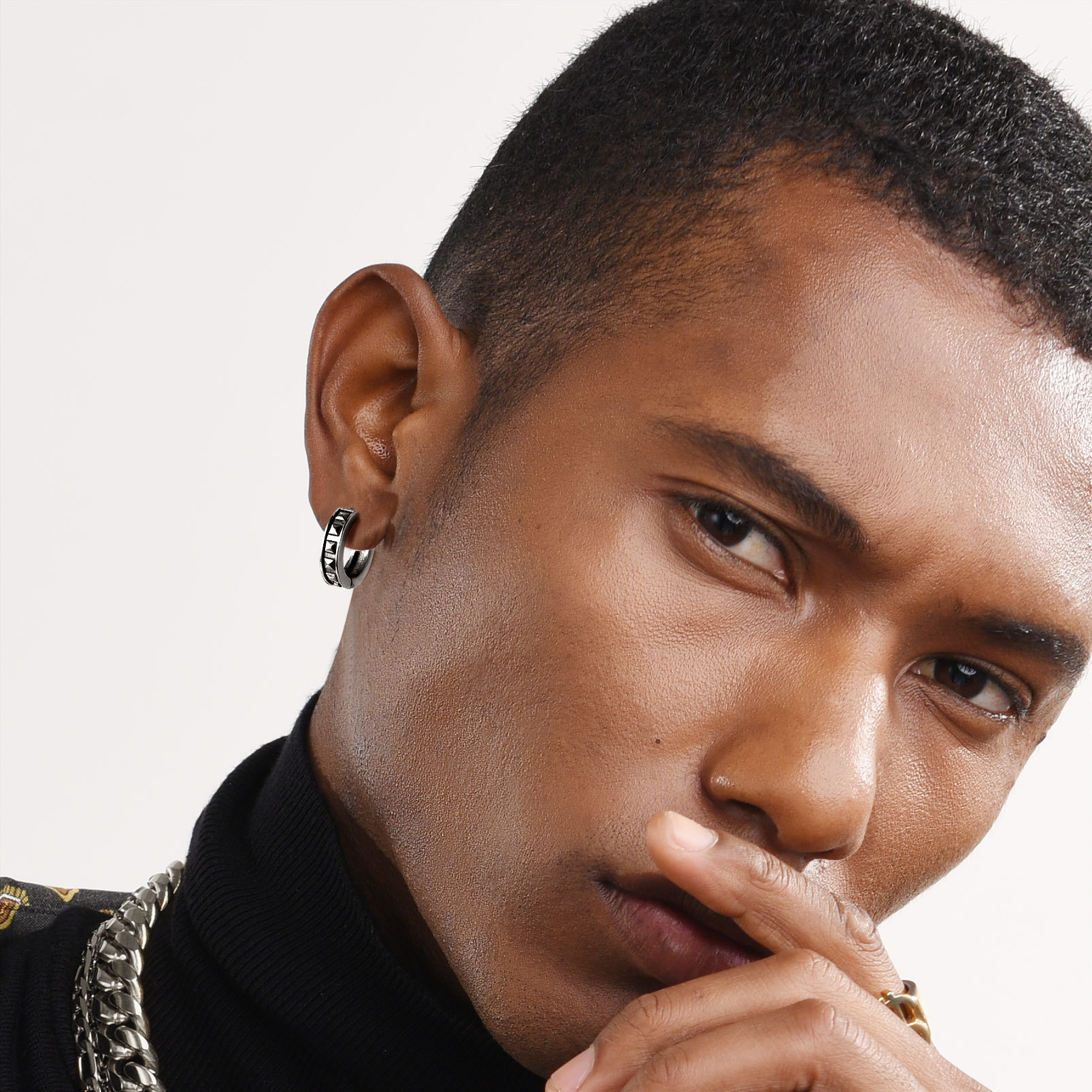 Punk Spike Hoop Earrings