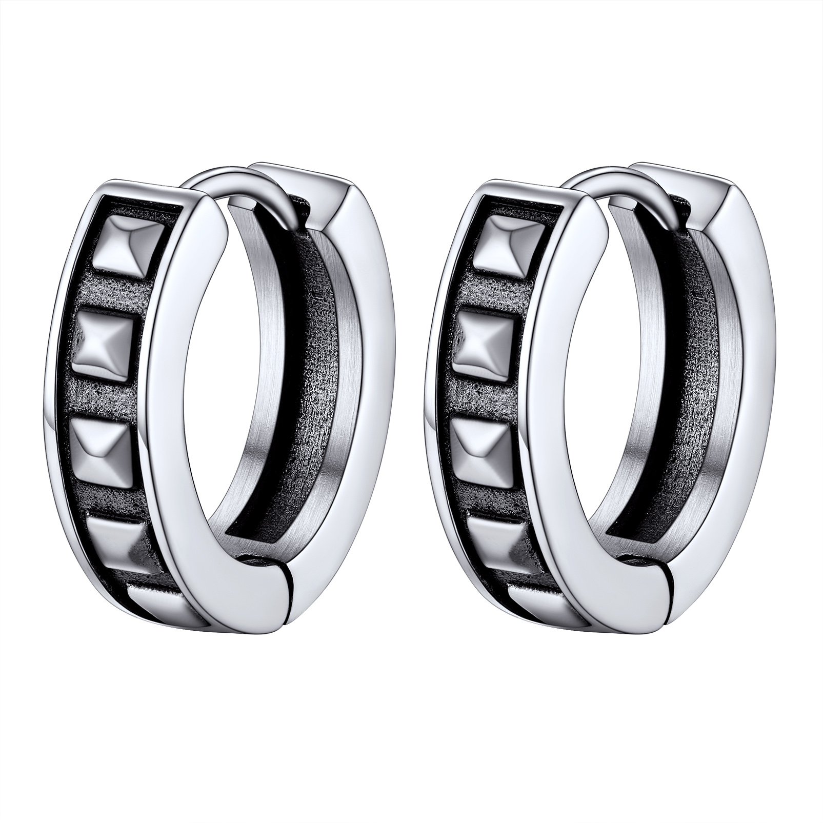 Punk Spike Hoop Earrings