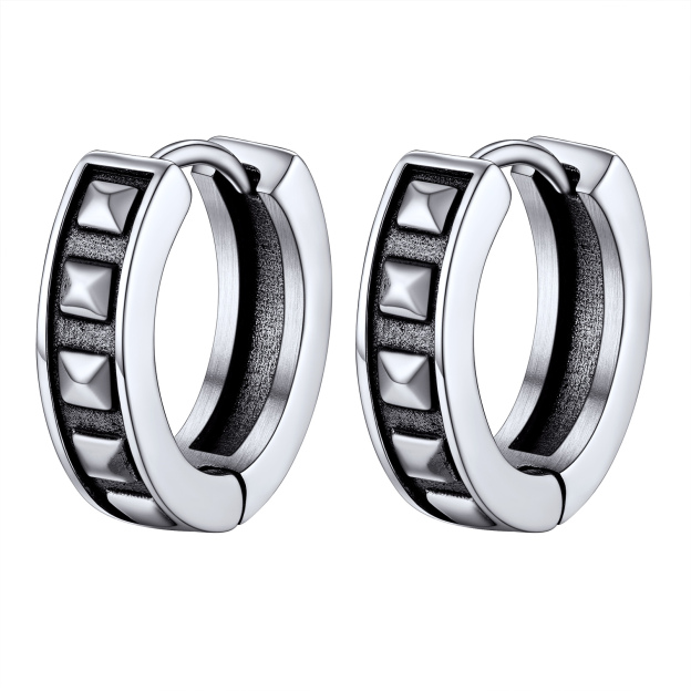 Punk Spike Hoop Earrings
