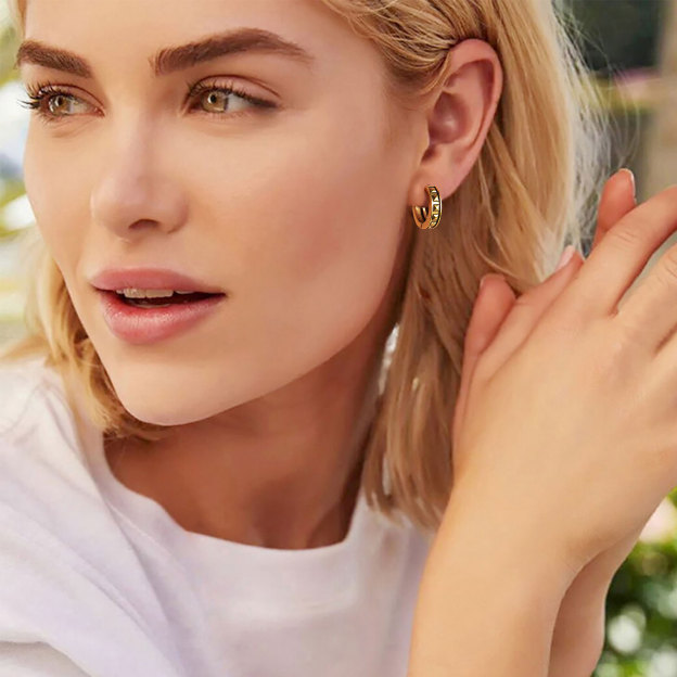 Punk Spike Hoop Earrings