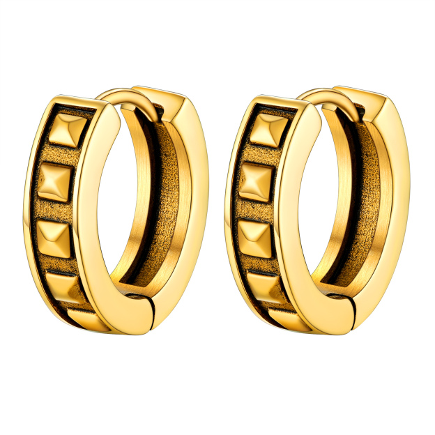 Punk Spike Hoop Earrings