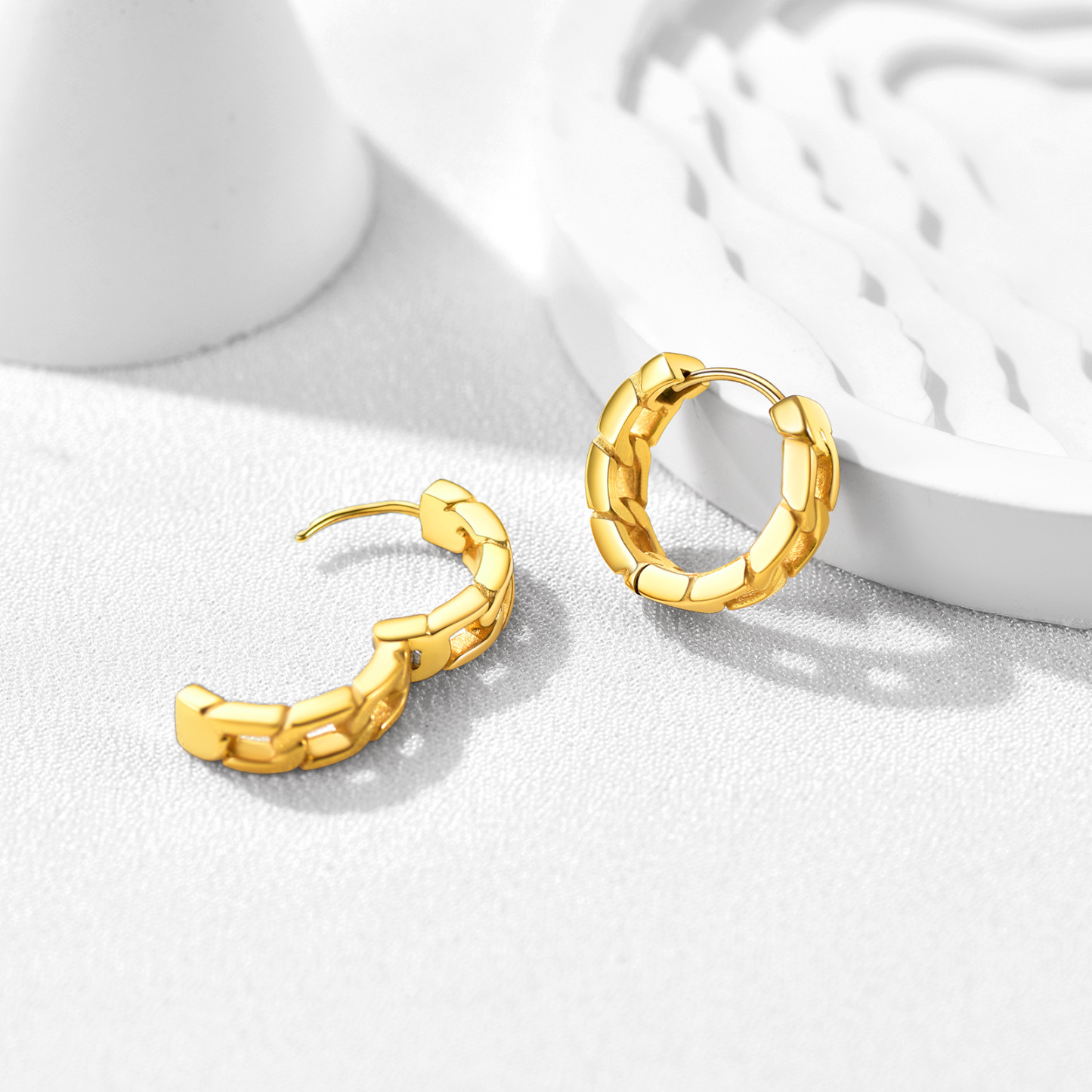 Hypoallergenic Men's Hoop Earrings