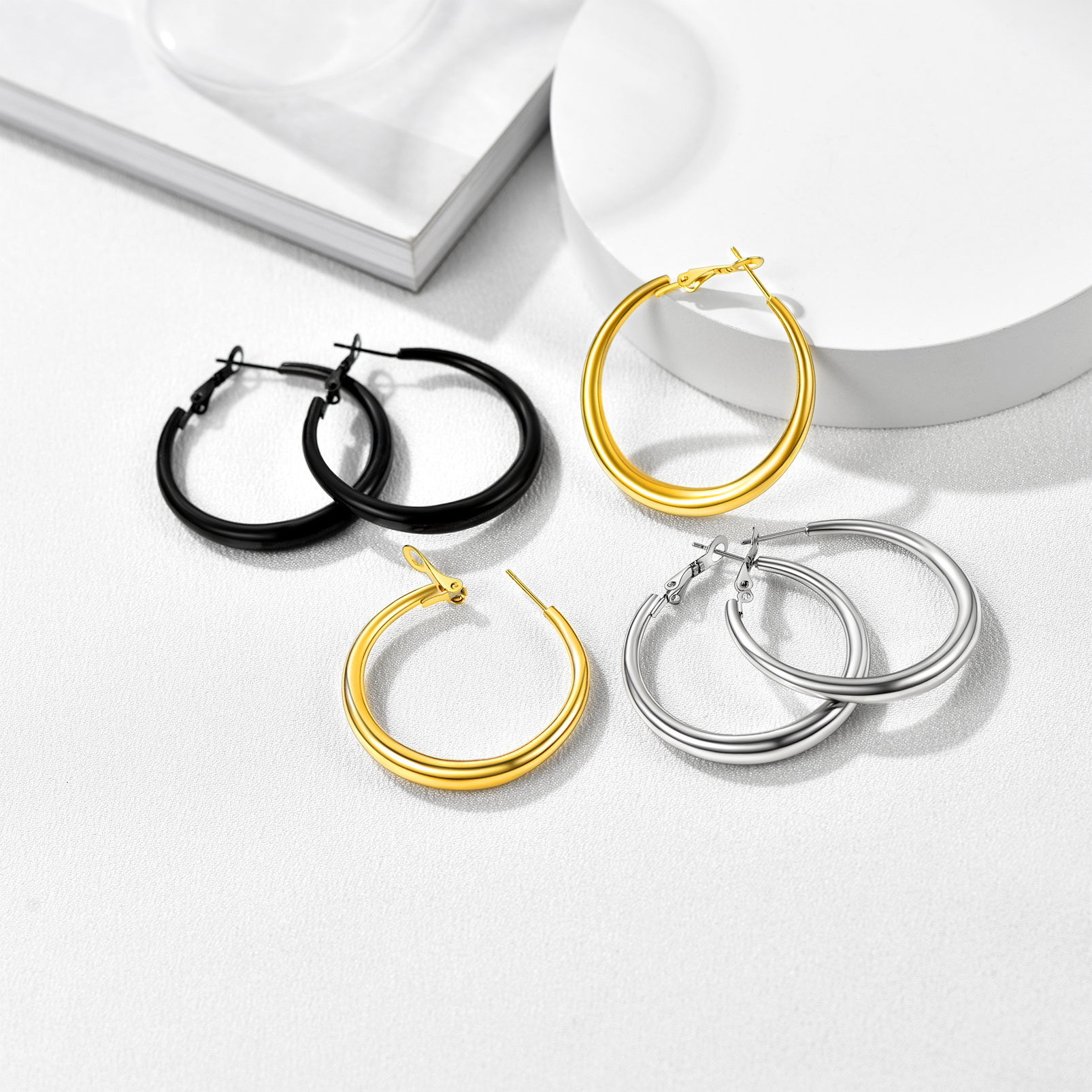 40mm Women's Hoop Earrings