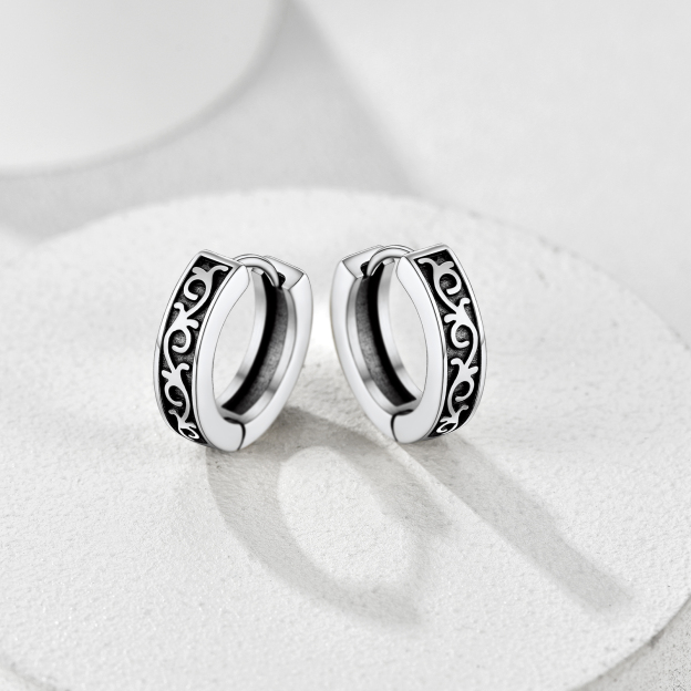 Men's Vintage Hoop Earrings