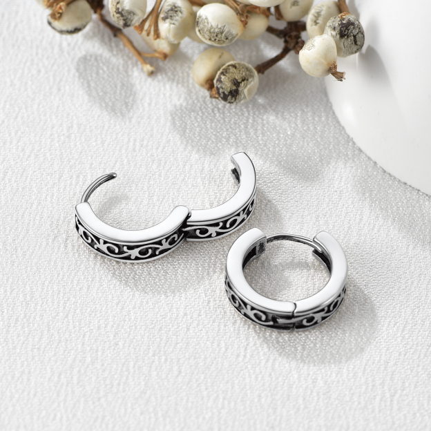 Men's Vintage Hoop Earrings