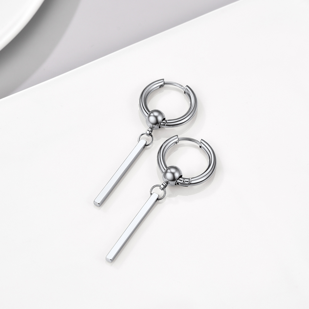Long Dangle Geometric Earrings