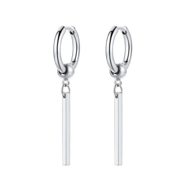 Long Dangle Geometric Earrings