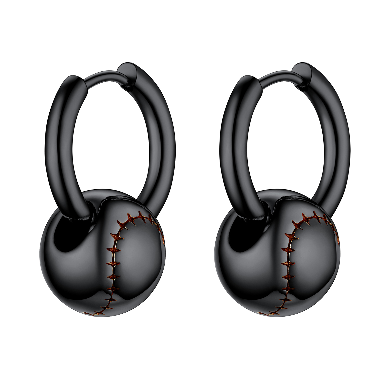 Baseball Softball Hoop Earrings
