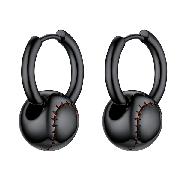 Baseball Softball Hoop Earrings