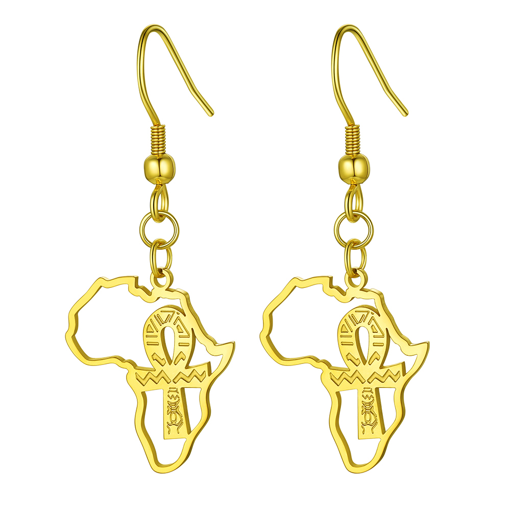 Women's African Ankh Earrings