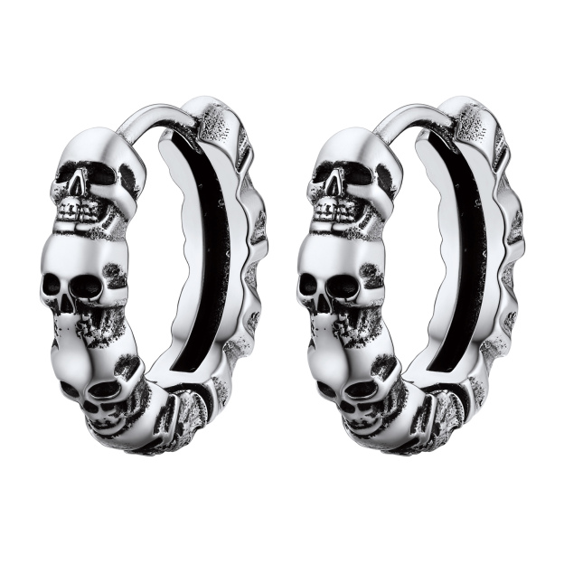Gothic Small Hoop Earrings 