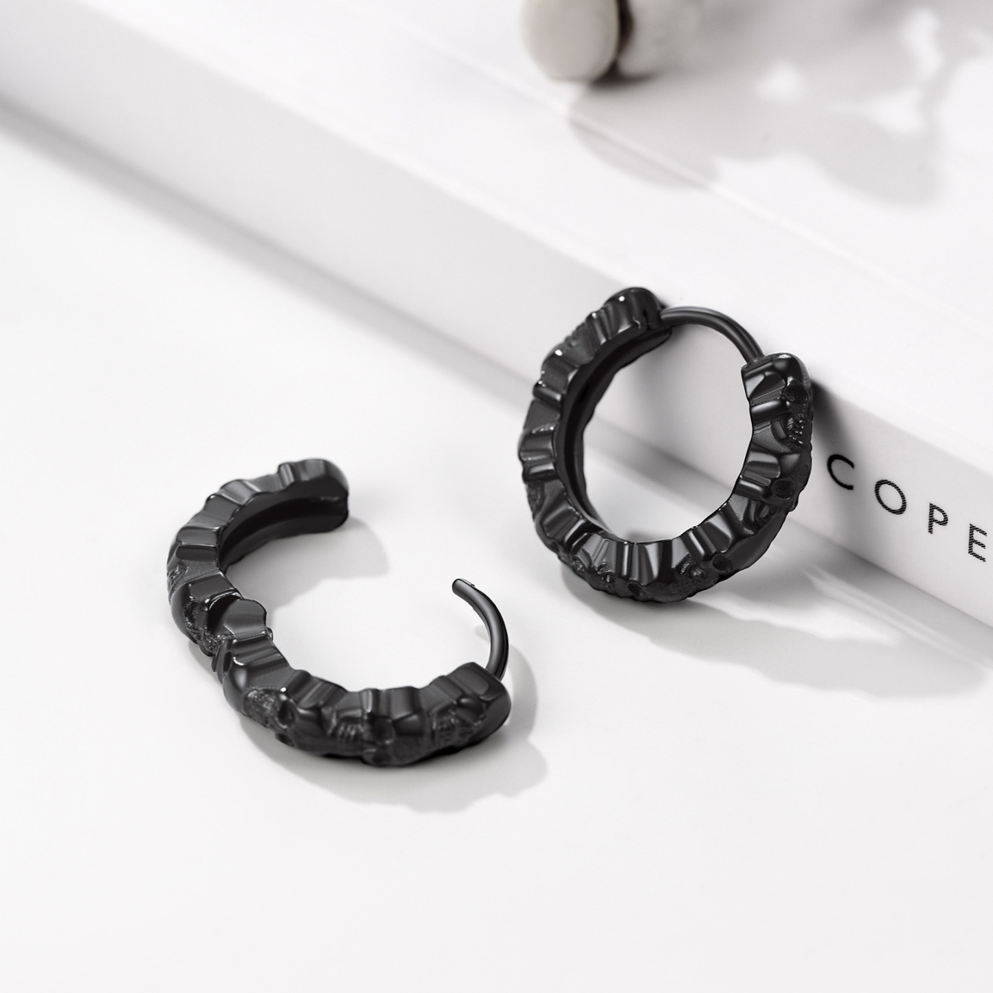 Gothic Small Hoop Earrings
