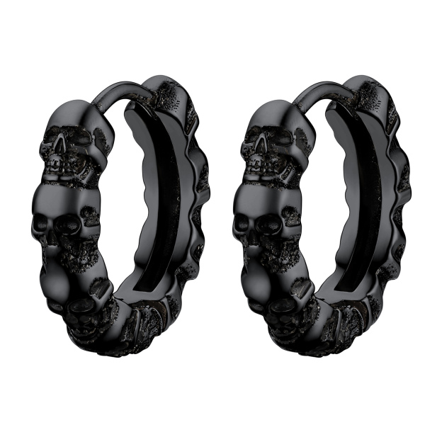 Gothic Small Hoop Earrings 