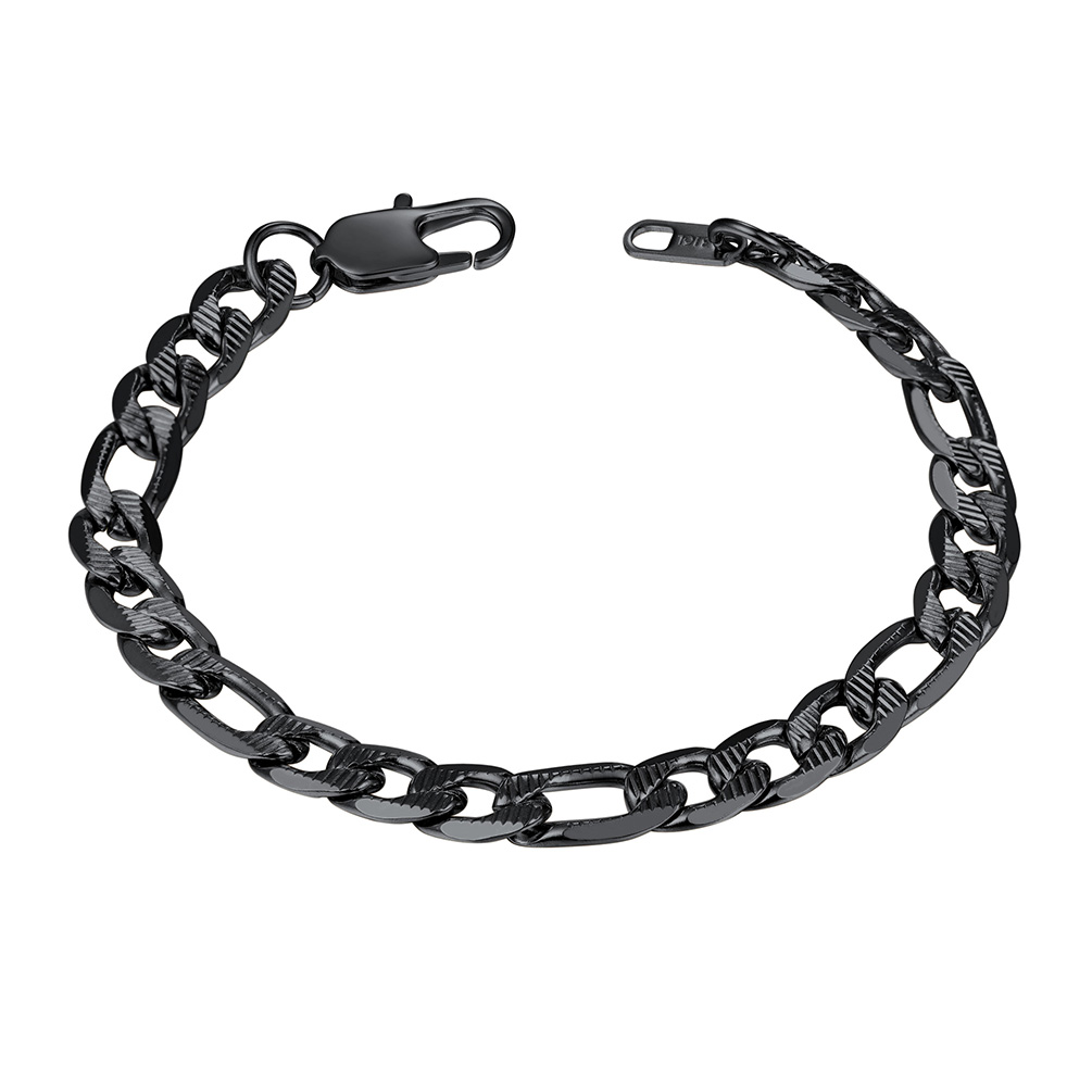 7.5mm Stainless Steel Figro Bracelet