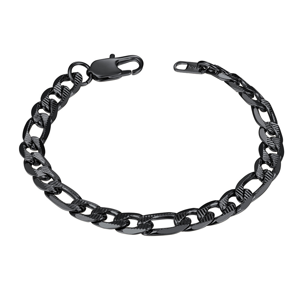 7.5mm Stainless Steel Figro Bracelet