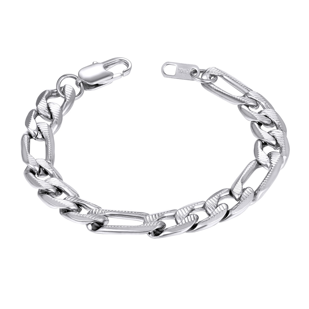 10mm Stainless Steel Figro Bracelet