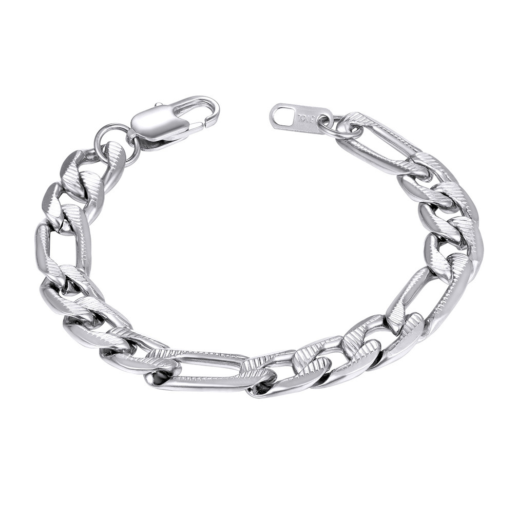 10mm Stainless Steel Figro Bracelet