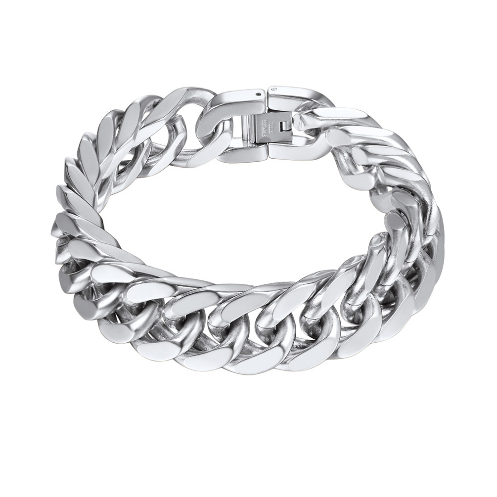 17mm Cuban Chain Bracelet