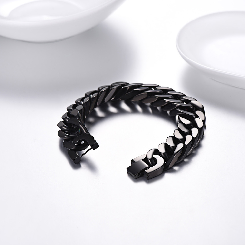 17mm Cuban Chain Bracelet