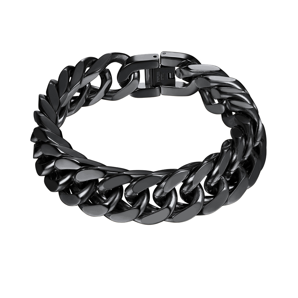 17mm Cuban Chain Bracelet