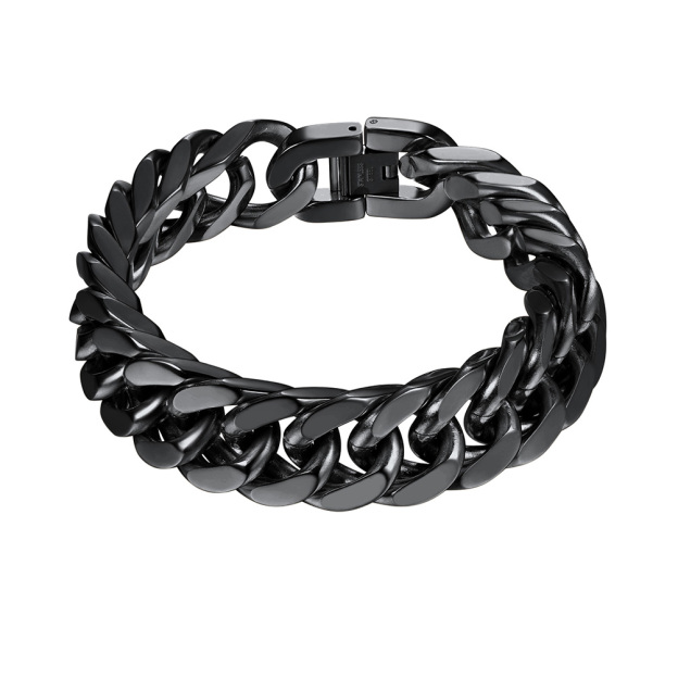 17mm Cuban Chain Bracelet