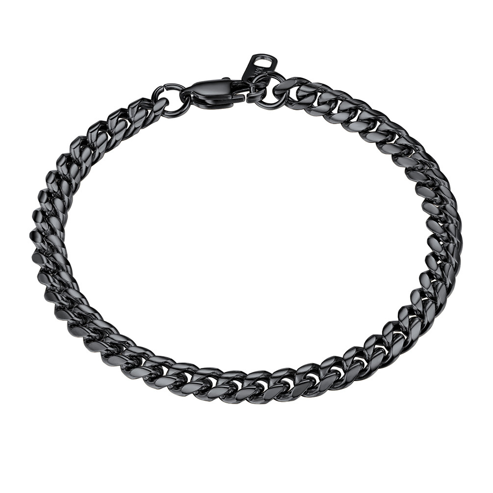 6mm Cuban Link Steel Bracelet