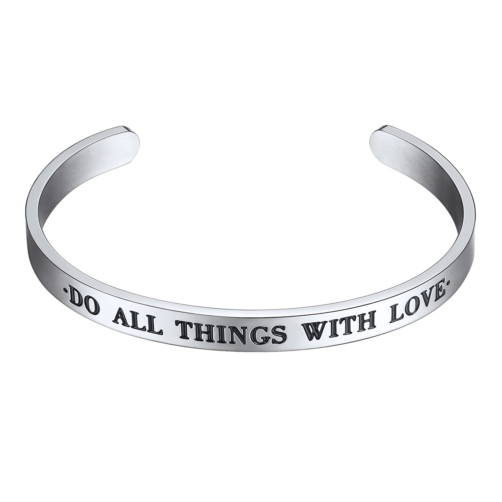 Stainless Steel Bible Verse Bracelet