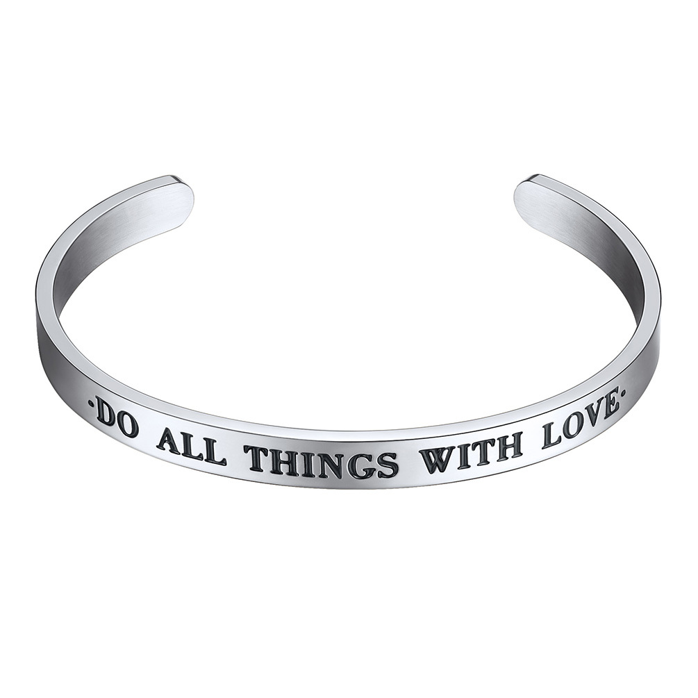 Stainless Steel Bible Verse Bracelet
