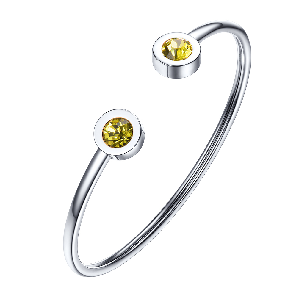 Birthstone Cuff Bracelet