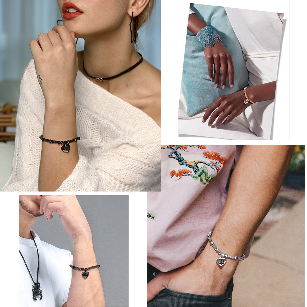 Allah heart bracelets lifestyle collage