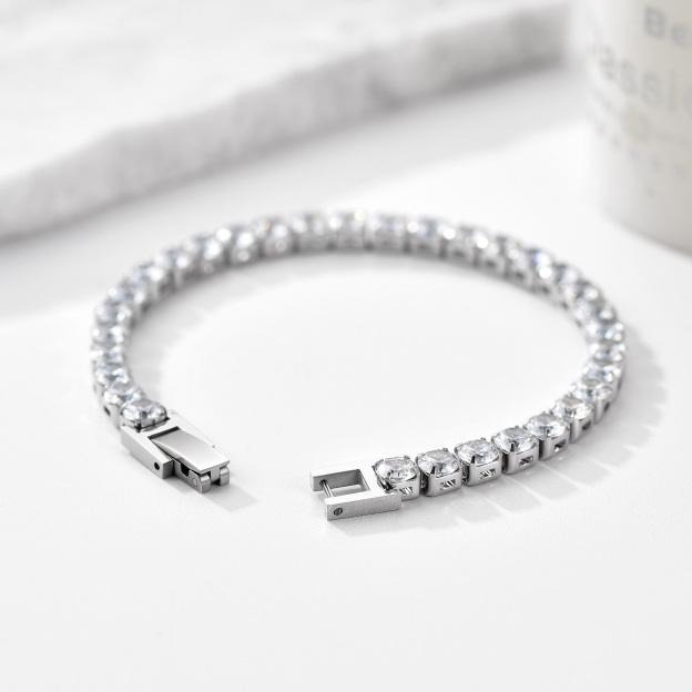 Iced Out Tennis Crystal Bracelet