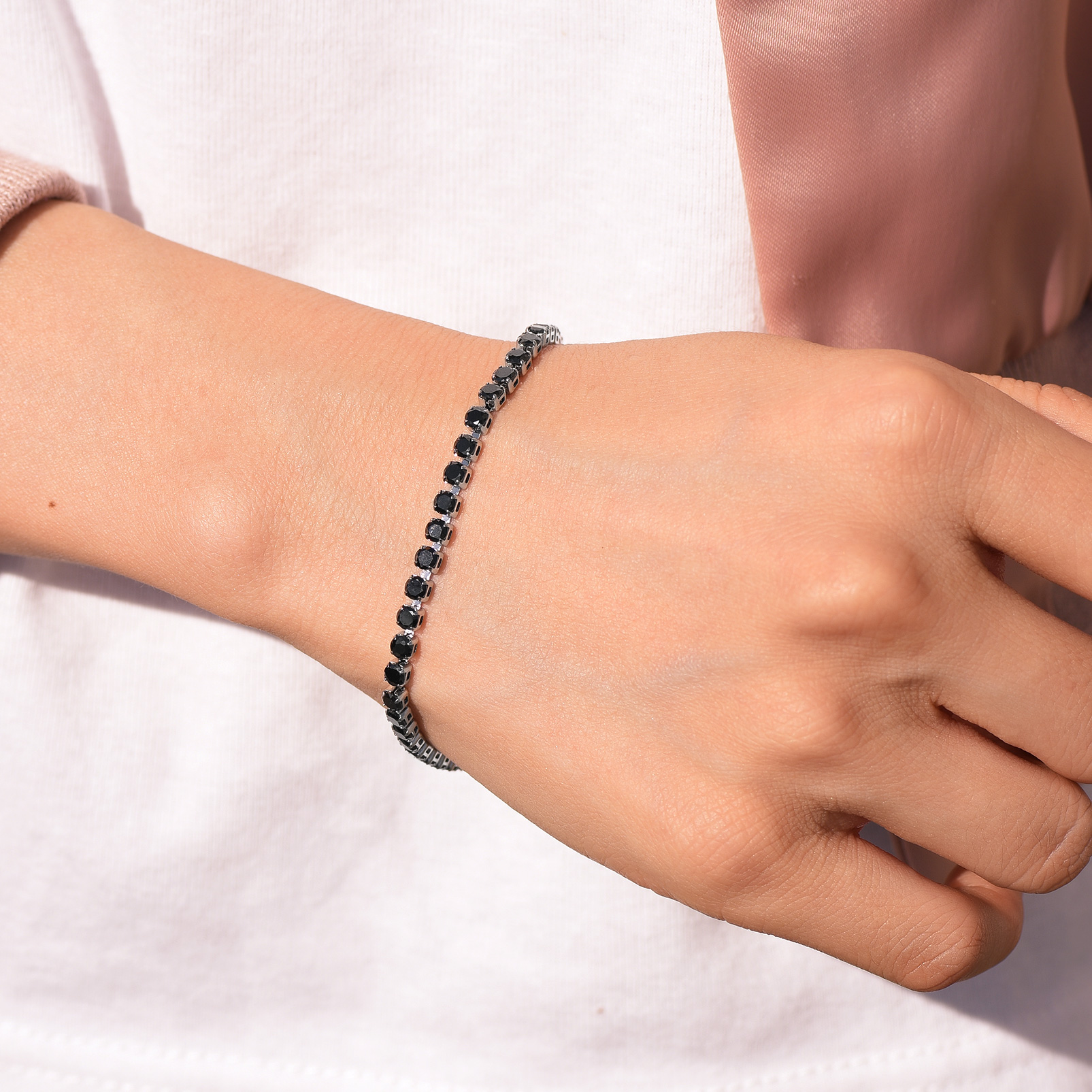 Tennis Bracelet with Zirconia Crystals