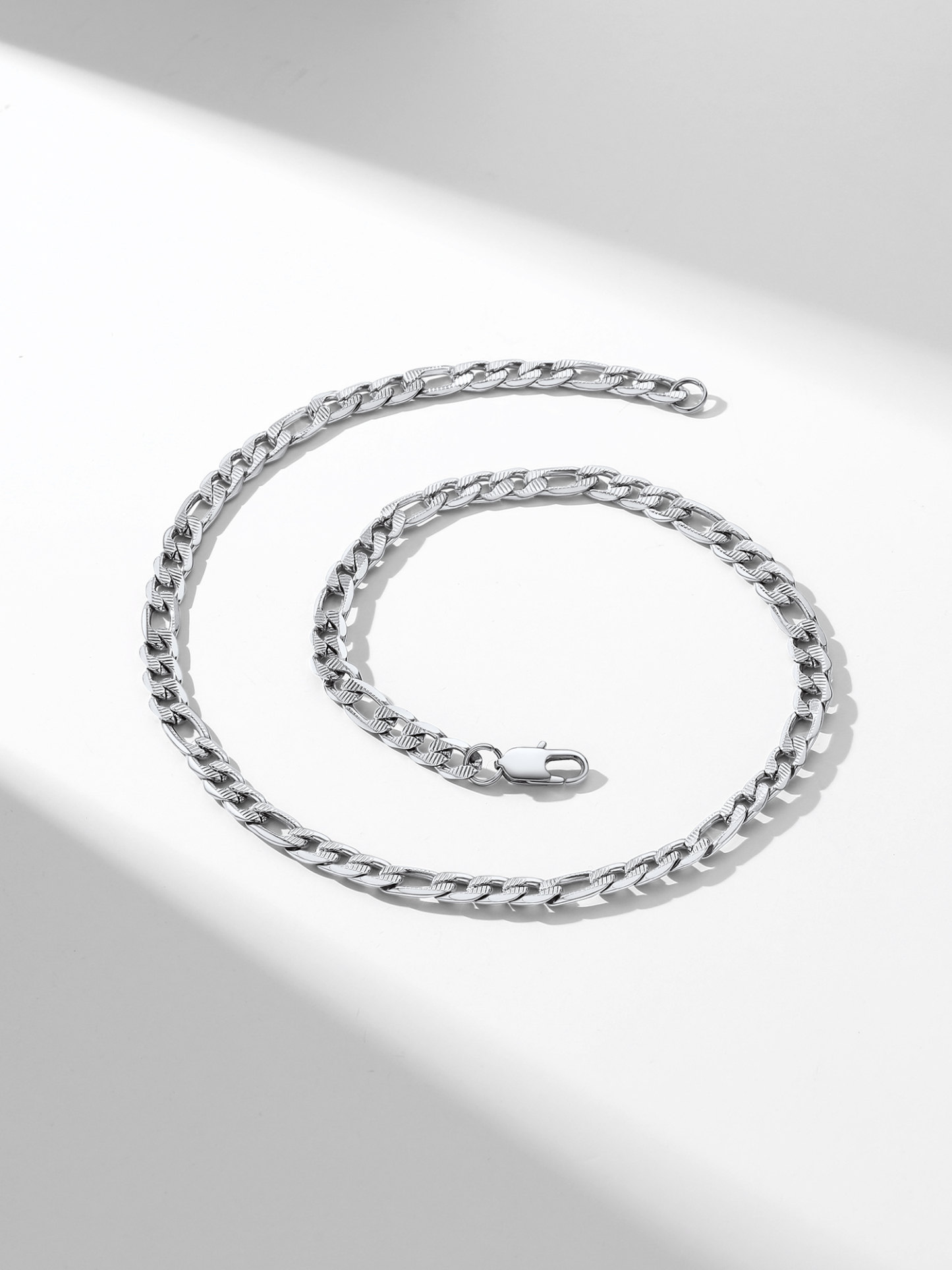 24" Figaro Chain Necklace For Men