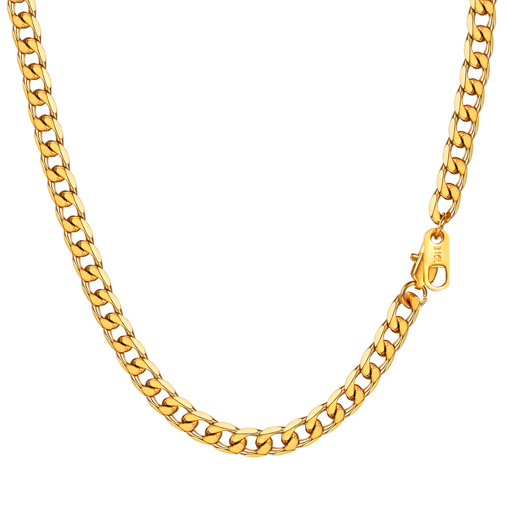 Cuban Link Chain Plain Necklace