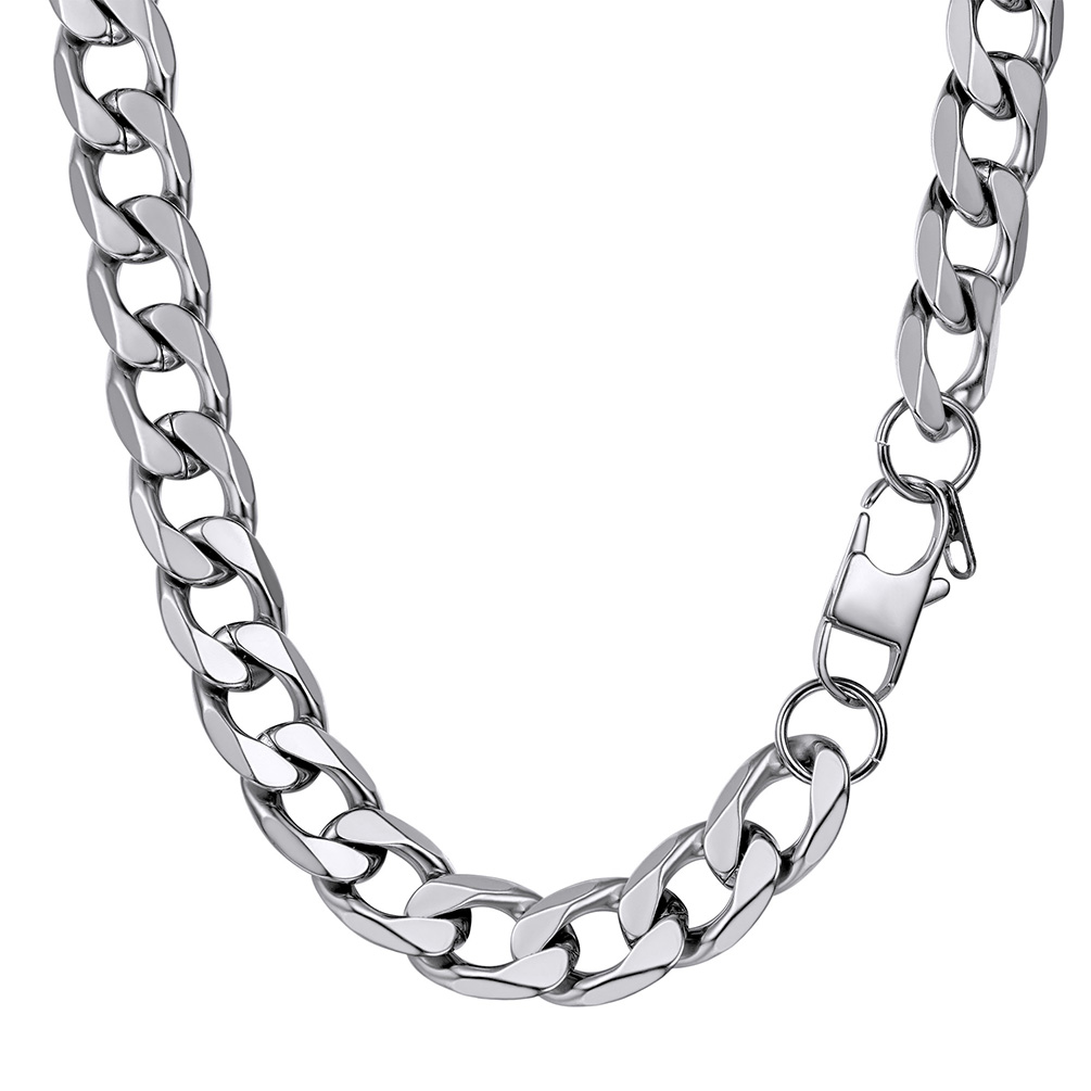 13mm Stainless Steel Cuban chain Necklace