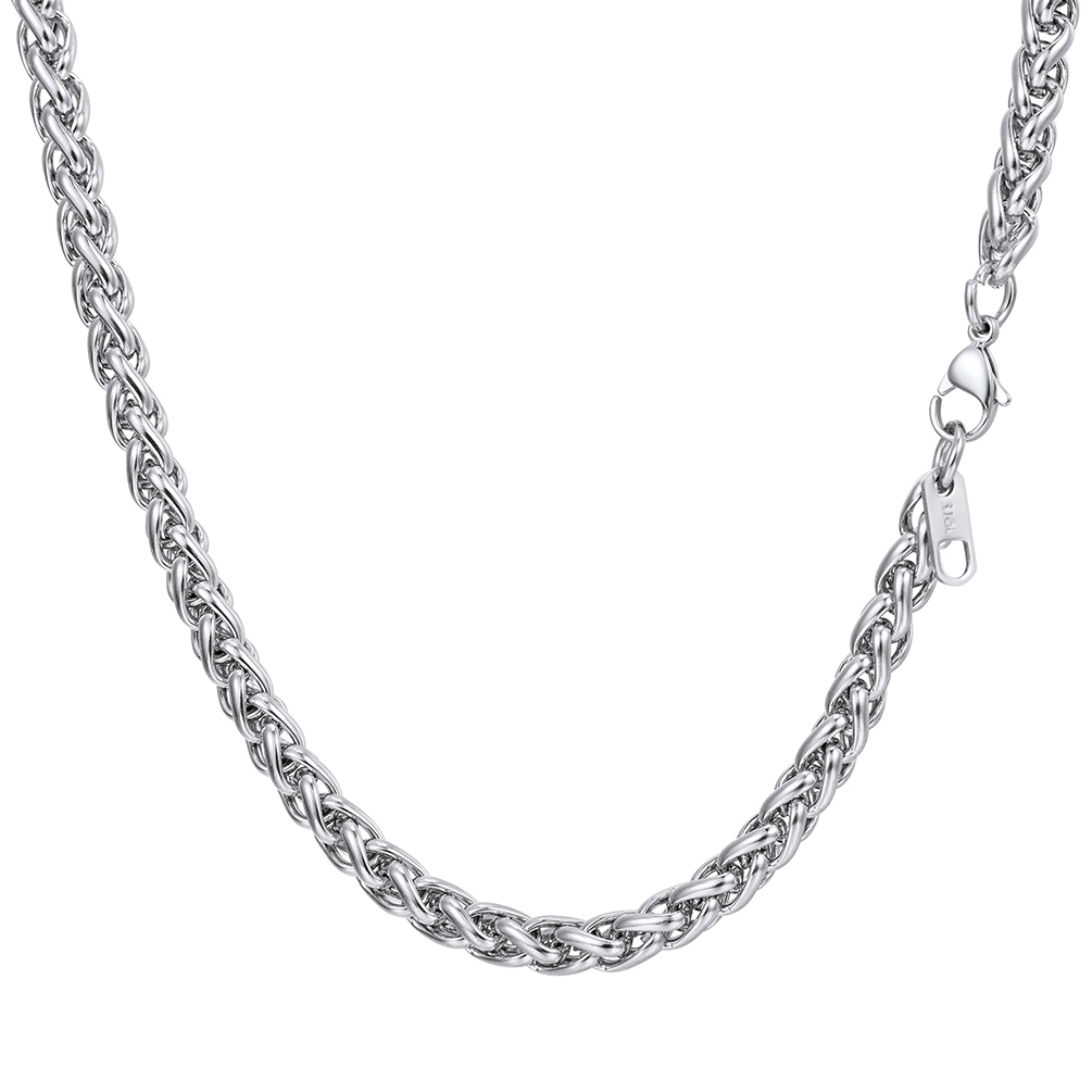 Stainless Steel Wheat Chain Necklace