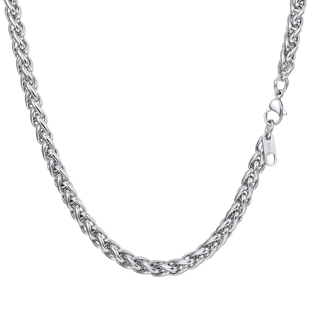 Stainless Steel Wheat Chain Necklace